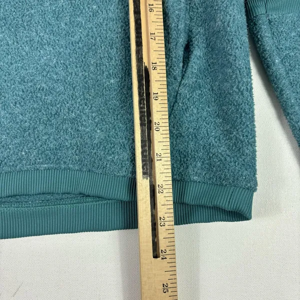 Nike Sweatshirt Womens Small Blue High‎ Neck Fleece Pullover Pockets BV5285-364 - Image 6