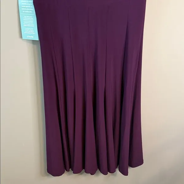 NWT American Living‎ Elegant Purple Plum Women's Dress 8 Empire Waist A-Line - Image 10