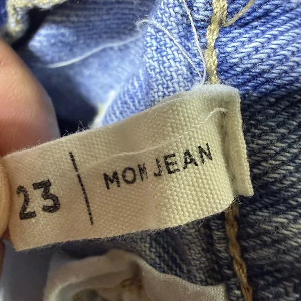 PacSun Women 23 Daisy Embroidered Mom Jeans High Rise Blue Floral Y2K Tapered - Image 11