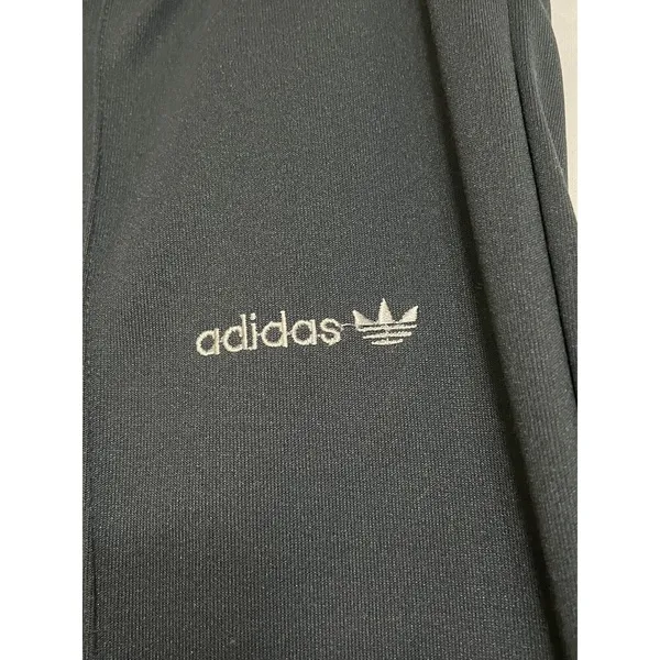 Vintage Adidas Baggy Wide Leg Windbreaker Track Pant - Grey / Size Medium - Image 2