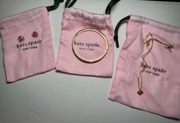 Kate spade pink spade jewelry set - Image 3