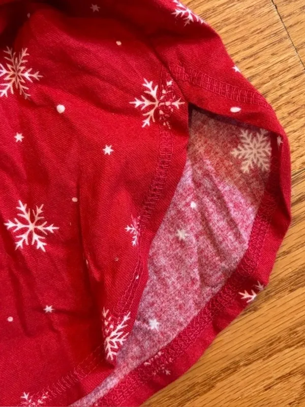 NWT WonderShop at Target Red Snowflake Christmas Sleep Shorts - Small Holiday PJ - Image 3