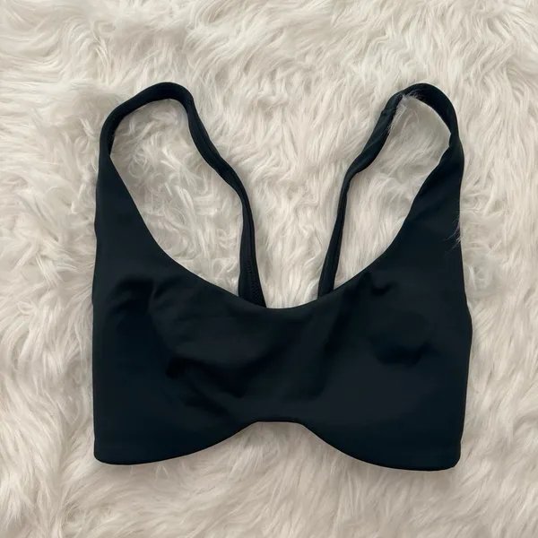 Nike Skims Matte Shaped Bottom Scoop Bra Dark Teal Size XS - Image 4