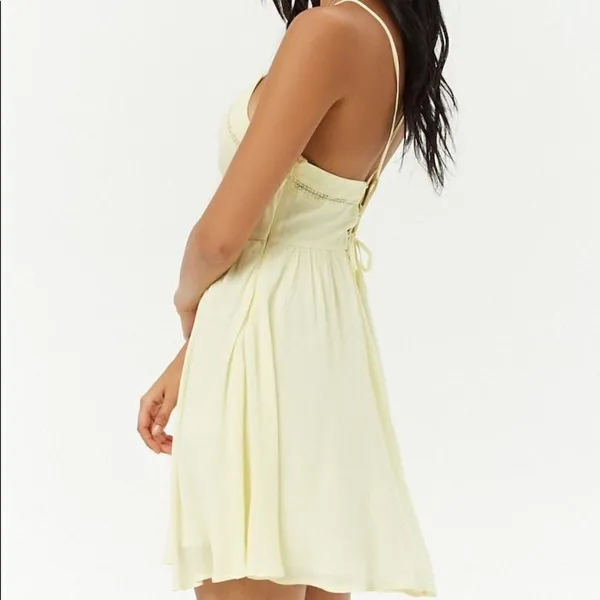 ✨ Women's Yellow Lace-up Skater Dress✨ - Image 3