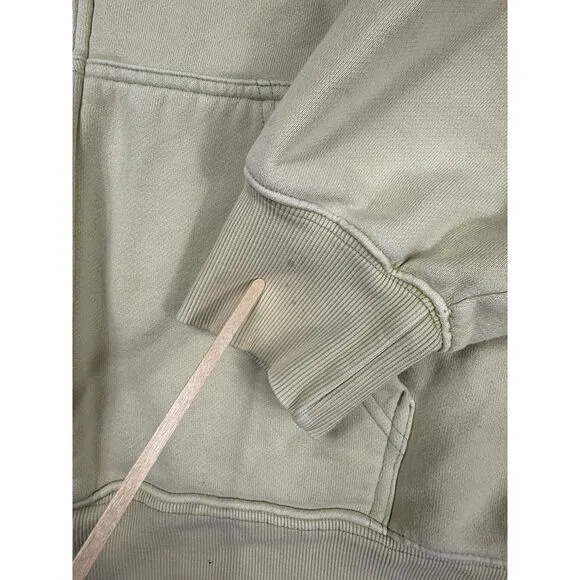 TNA Cozy AF Fleece Zip Up Hoodie Sweatshirt‎ Beige Casual Comfort Size 2 - Image 5