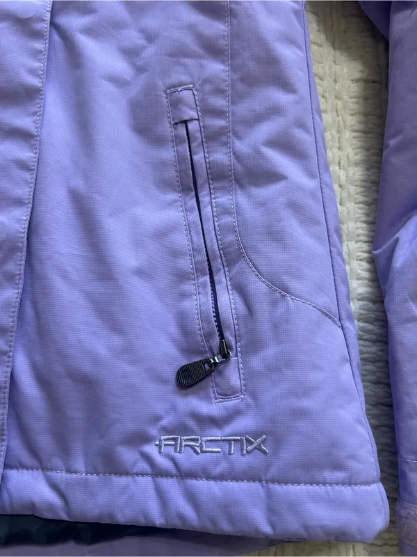Arctix Lavender Purple and Black Women's Hooded Winter Coat - Image 5