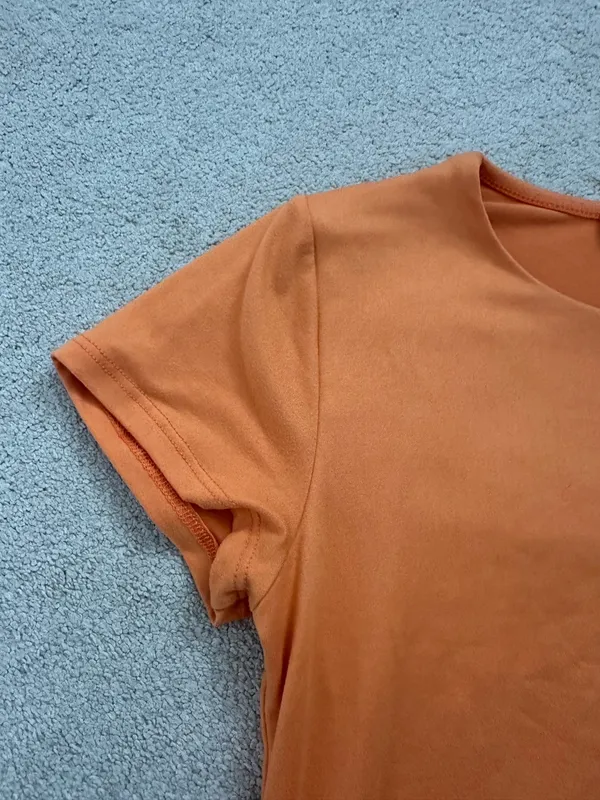 Sincerely Jules Bright Orange Crop Top - Image 4