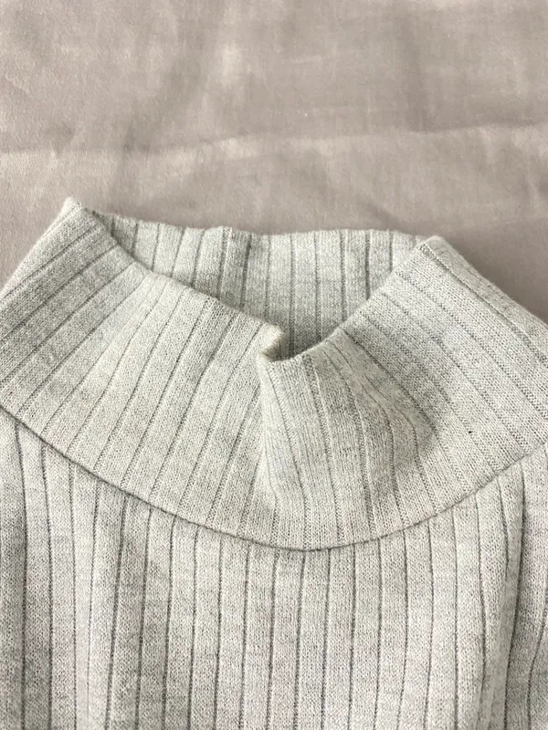 ZARA Gray Turtle Neck Long Sleeve - Image 4