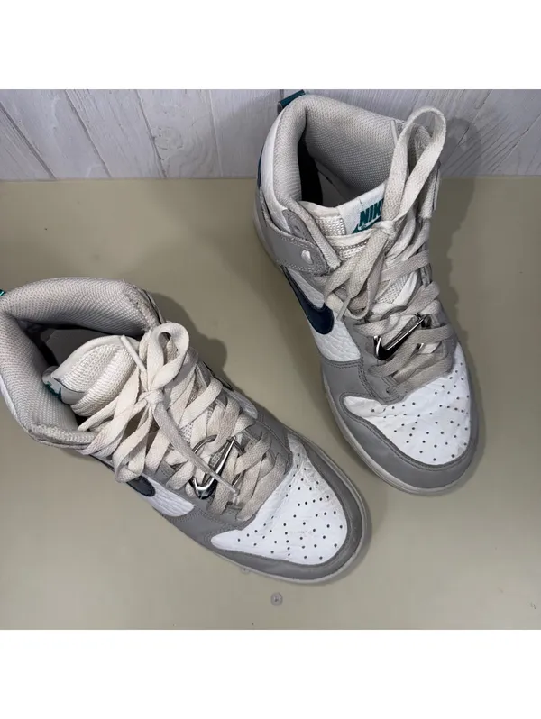 Nike Dunk High Rebel White Grey Teal Women’s 7 - Image 2