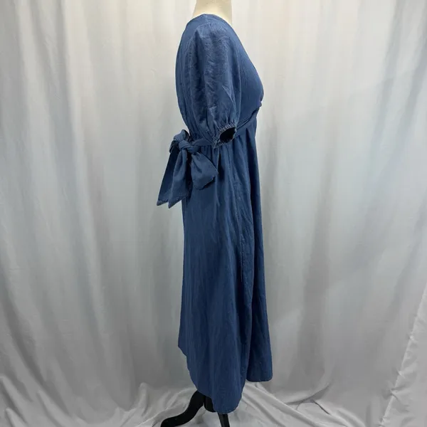 Old Navy Fit & Flare Twist-Front Maxi Dress M Coastal Cowgirl Boho Cottagecore - Image 5