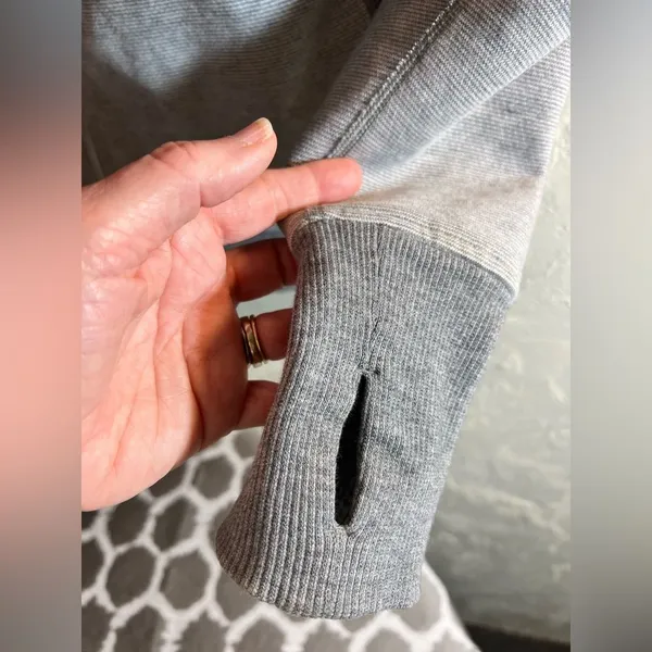 Lululemon Athletica Scuba Gray Zippered Fitted Hoodie 6 - Image 7