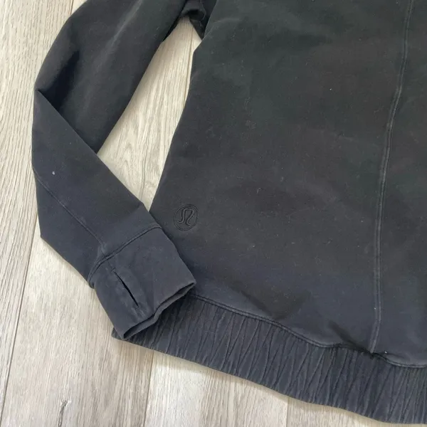 Lululemon Pullover Sweater stress less turtleneck womens Black size 6 athleisure - Image 7