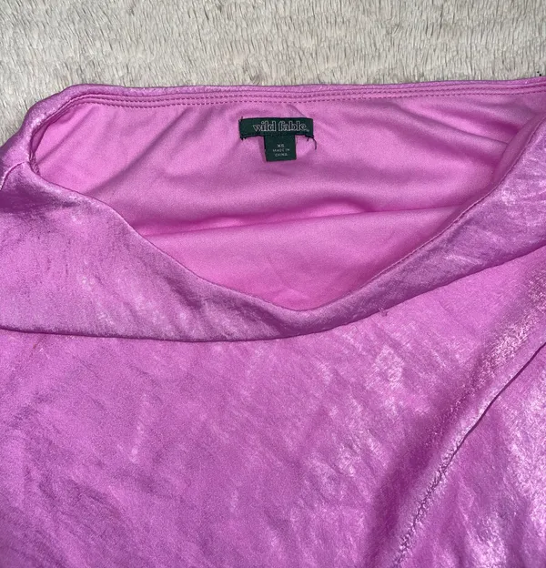 Wild Fable Hot Pink Midi Slip Skirt - Image 3