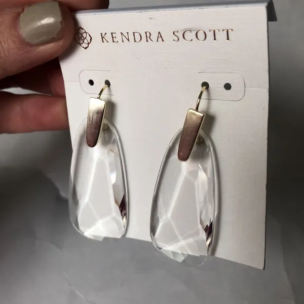 Kendra Scott Maize Clear Crystal Earrings - Image 2