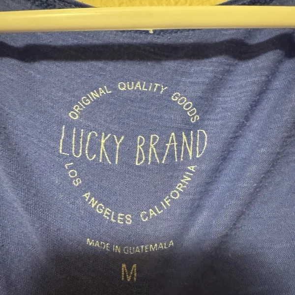 Lucky Brand Blue Paisley Short Sleeve Top - Image 2