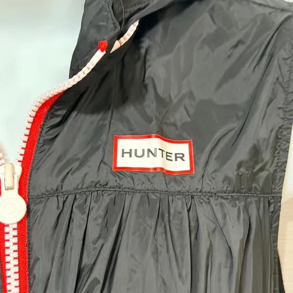 Hunter‎ for Target Womens Black Hooded Sleeveless Windbreaker Zip Front Dress M - Image 5