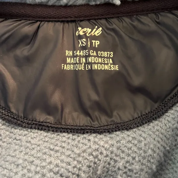 Aerie Dream Sherpa 1/4 Zip Sweatshirt Oversized XS Blue Fleece Comfort Warm - Image 6