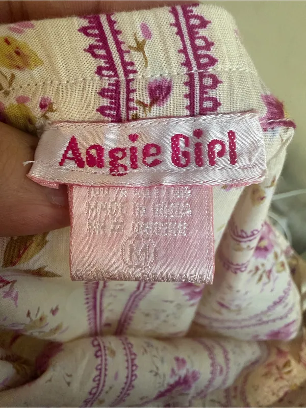 Vintage Angie Girl Floral Cotton Ruffle Mini Skirt Size Medium NWT - Image 8