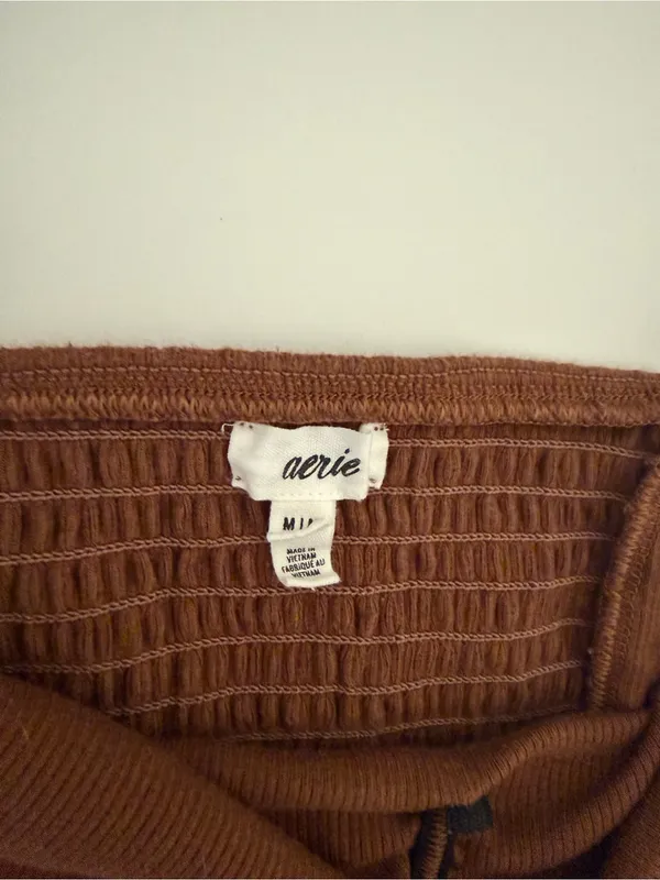Aerie Halter Ribbed Bootcut Jumpsuit - Image 3