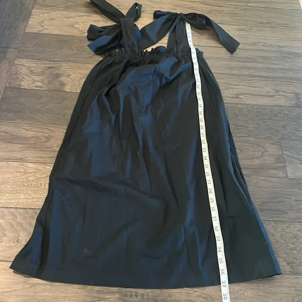 JCrew Tie Shoulder Poplin Dress With Pockets - Image 6
