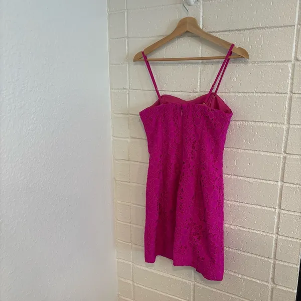 Lilly Pulitzer pink lace mini dress - Image 3