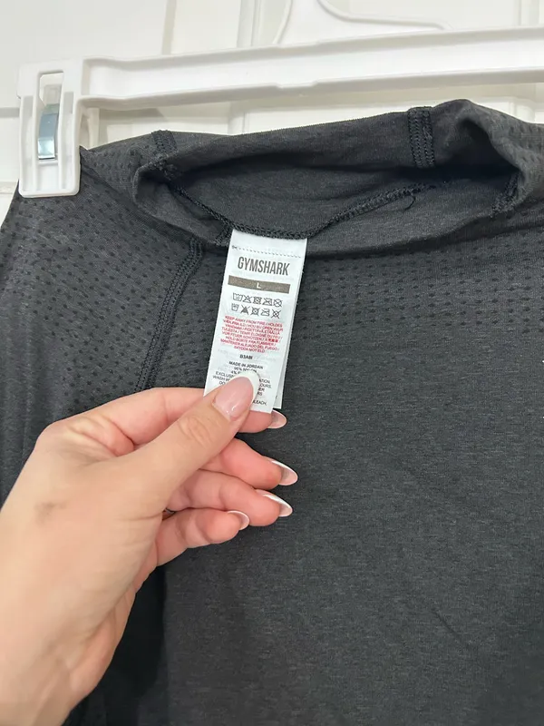 Gymshark Vital Crop Top mock neck - Image 3