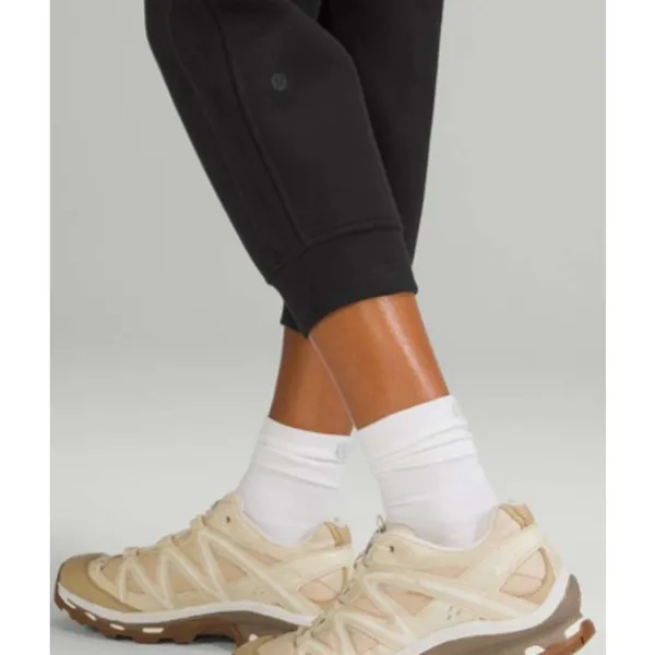 Lululemon Scuba High Rise Cropped Jogger Cotton Terry Drawcord Black Size 8 - Image 15