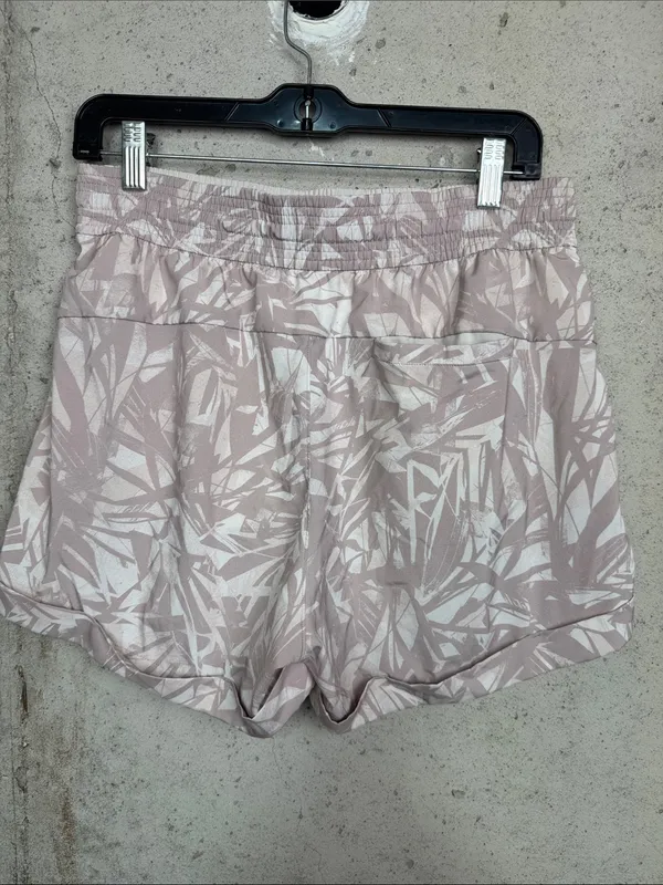 Lululemon Spring Break Away Short 4-Way Stretch 3" Shadow Leaf Light Ivory Muse - Image 5