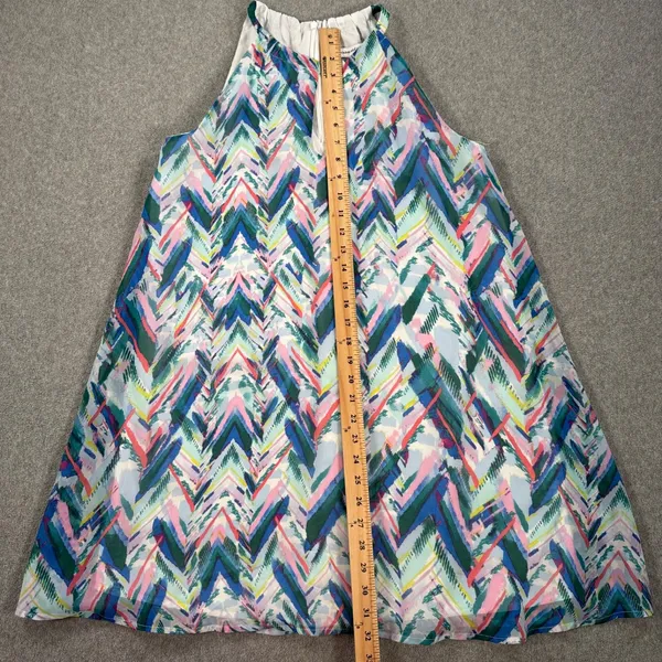 Cupcakes & Cashmere Abstract Colorful Mini Dress Women X-Small Sleeveless Halter - Image 3