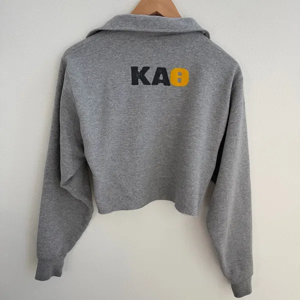 UCLA Fraternity Long Sleeve Cropped Top - Image 8