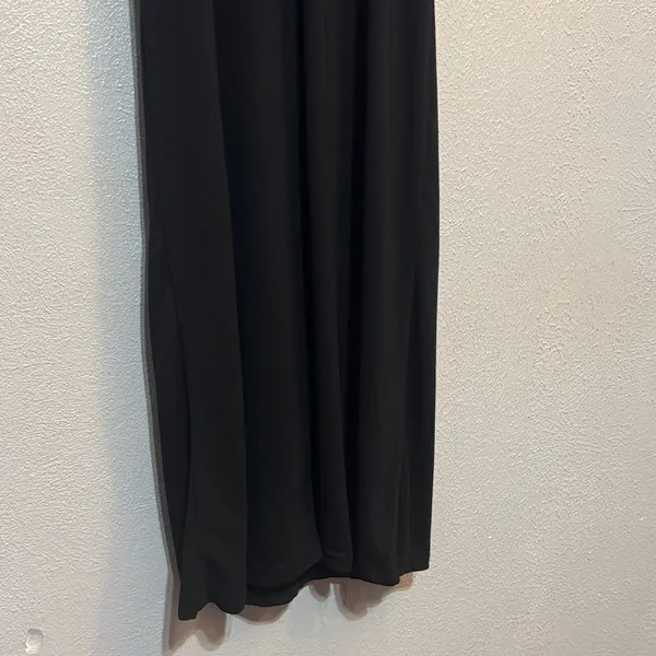 VTG 90s Y2K Black Floral Embroidered Maxi Dress Whimsigoth Fairy Goth Grunge - Image 8