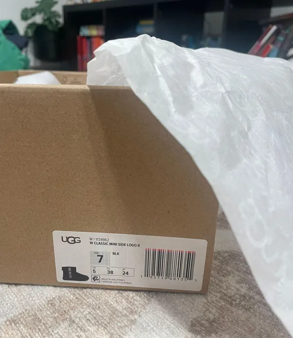 UGG Mini Black Side Stripe Boot - Image 5
