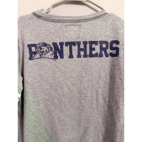 PINK Victoria's Secret Sweatshirt Panthers‎ Graphic Sequins Gray Small - Image 6