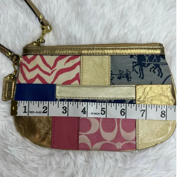 COACH Multicolor Patchwork wristlet - Image 8