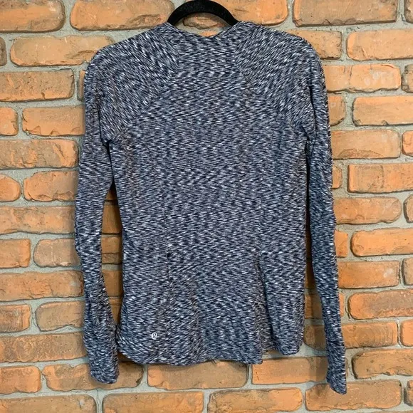 Lululemon Runderful Long‎ Sleeve Top Womens 10 Black Athletic Running Activewear - Image 3