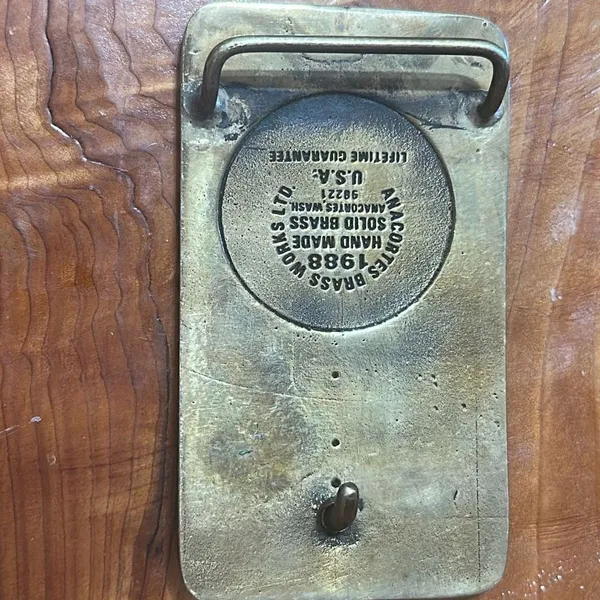 MKO I-80 Vintage Auburn, Ca Brass Buckle - Image 2