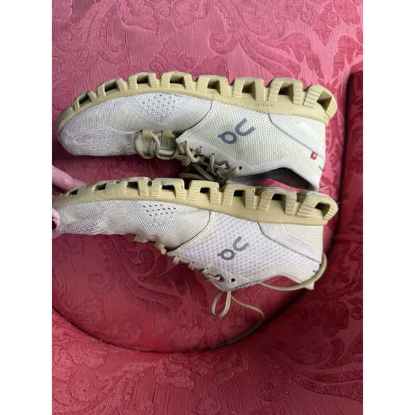 On Cloud Running Women’s Sneakers in Light Yellow - Image 4
