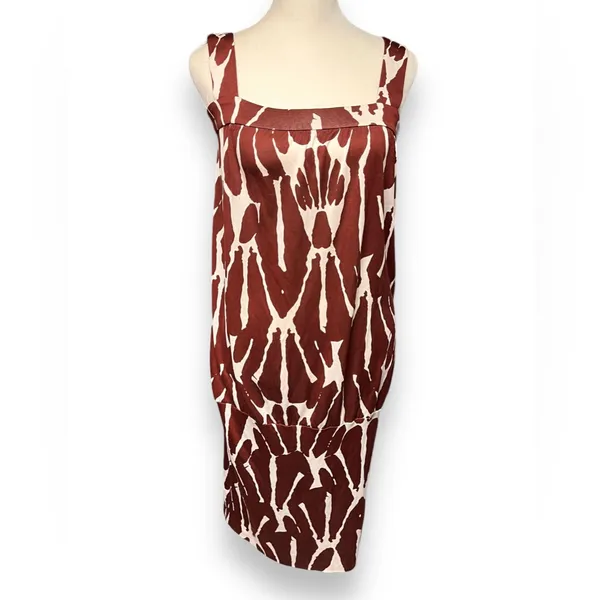 DIANE VON FURSTENBERG Matilda Silk Dress jiraffe size 8 - Image 3