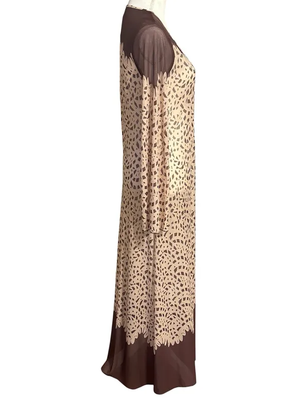 Caroline Constas New York Long Sleeve Maxi Dress Mesh Swim Coverup NWT - Image 3