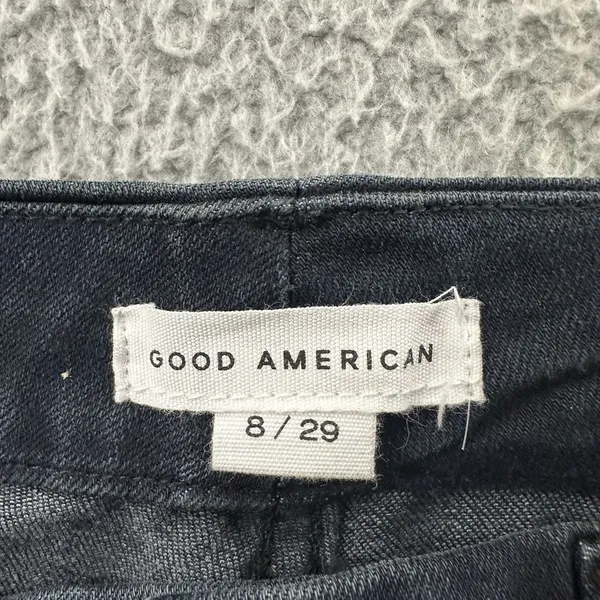 Good American Good Waist Crop Skinny‎ Jeans Stretch Preppy Women's 8/29 x 27 - Image 3