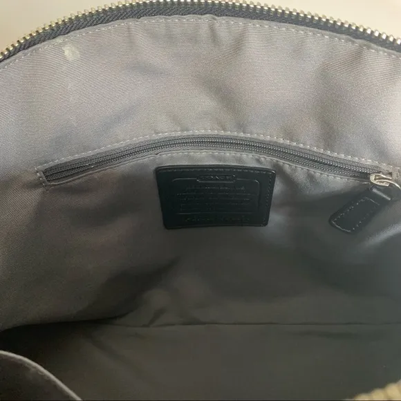 Coach‎ Cora Peyton Black Saffiano Leather Domed Satchel - Image 14