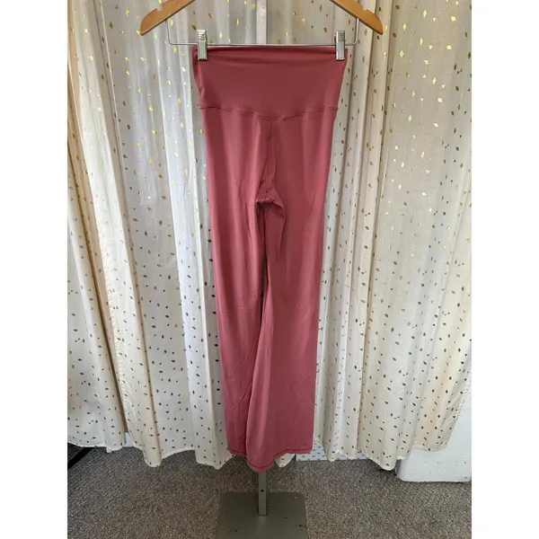 Offline By Aerie Let's Mauve Real Me High Waisted Crossover Flare Leggings M - Image 4