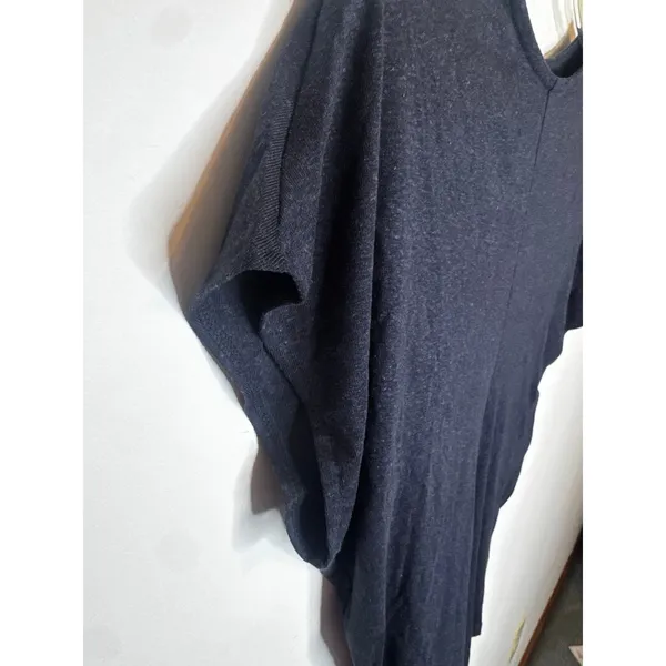 OGL Smoky Navy Blue Short Sleeve Top Soft Stretch Minimalist Tee Small S New - Image 5