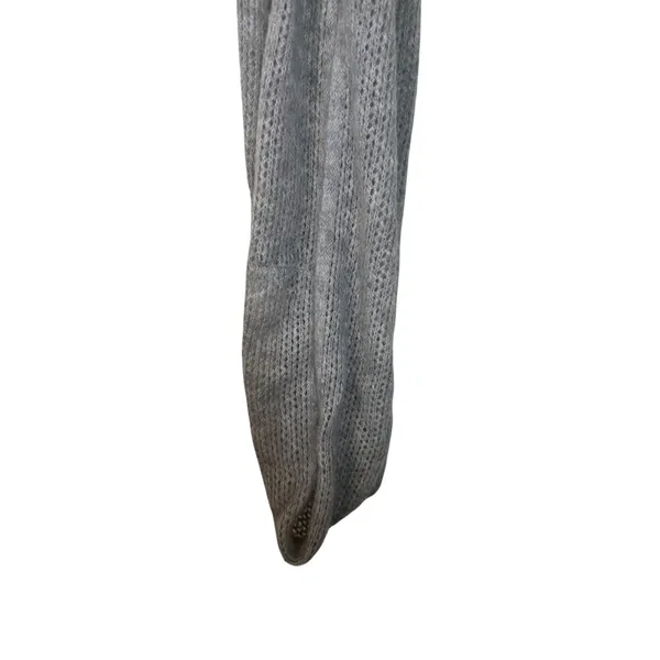 Abercrombie & Fitch Gray Wool Blend Loose Knit Scarf Women OS - Image 6