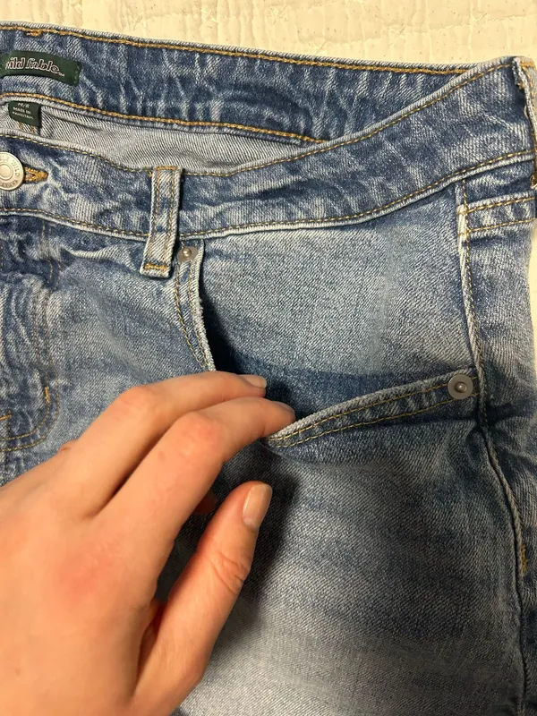 wild Fable Mid-Rise Midi Short Jean Shorts - Image 5