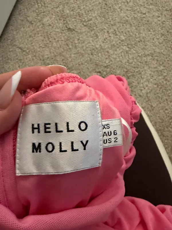Pink Hello Molly Strapless Cut-out Mini Deess - Image 5