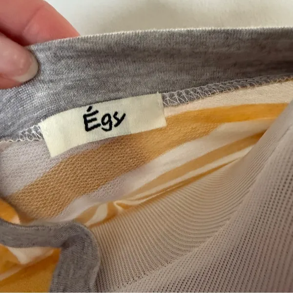 Égy Long Sleeved Top Size Small Yellow - Image 5