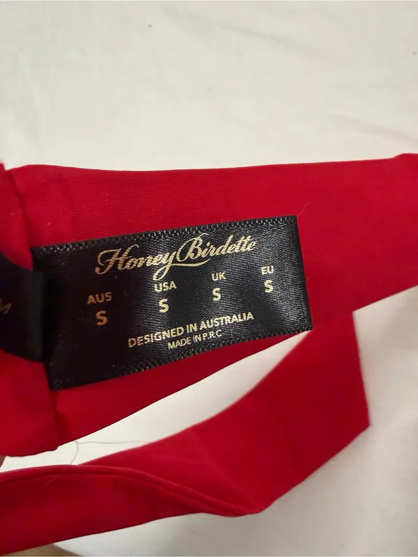 Honey Birdette Red Miami Bikini Top - Image 5