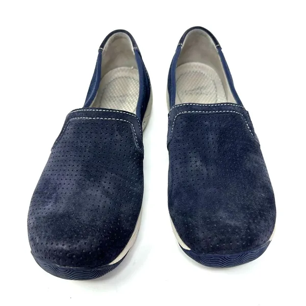 Dansko Size 7 Loafer Black Suede Slip‎ On Comfort Sole Walking Everyday Casual - Image 2
