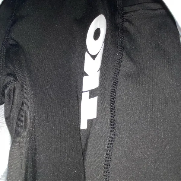 TKO Technical Knockout White Athletic Shorts Medium Layered Workout Gym‎ Running Black - Image 3